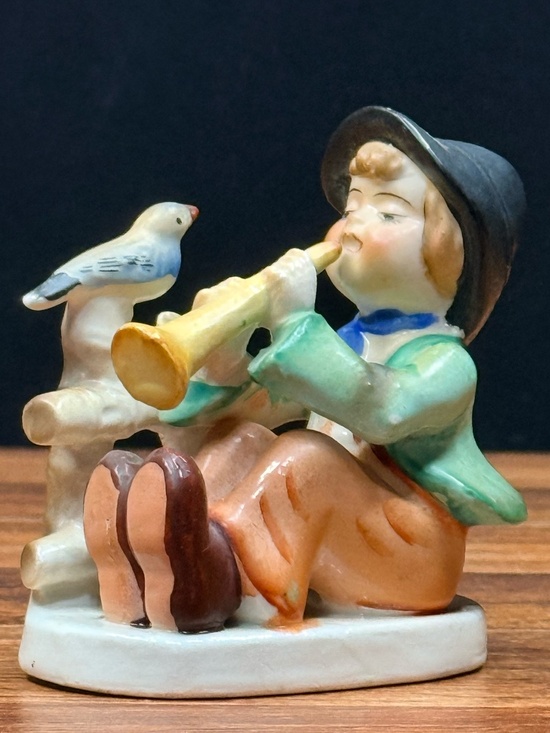 Other - Figurine of Boy Playing Horn